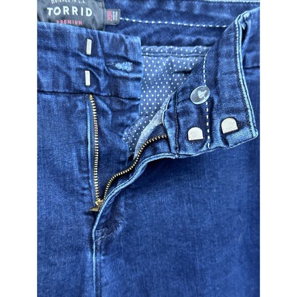 Torrid Premium Trouser Ankle Skinny Jeans Womens Size 20R Dark Wash - Picture 4 of 16